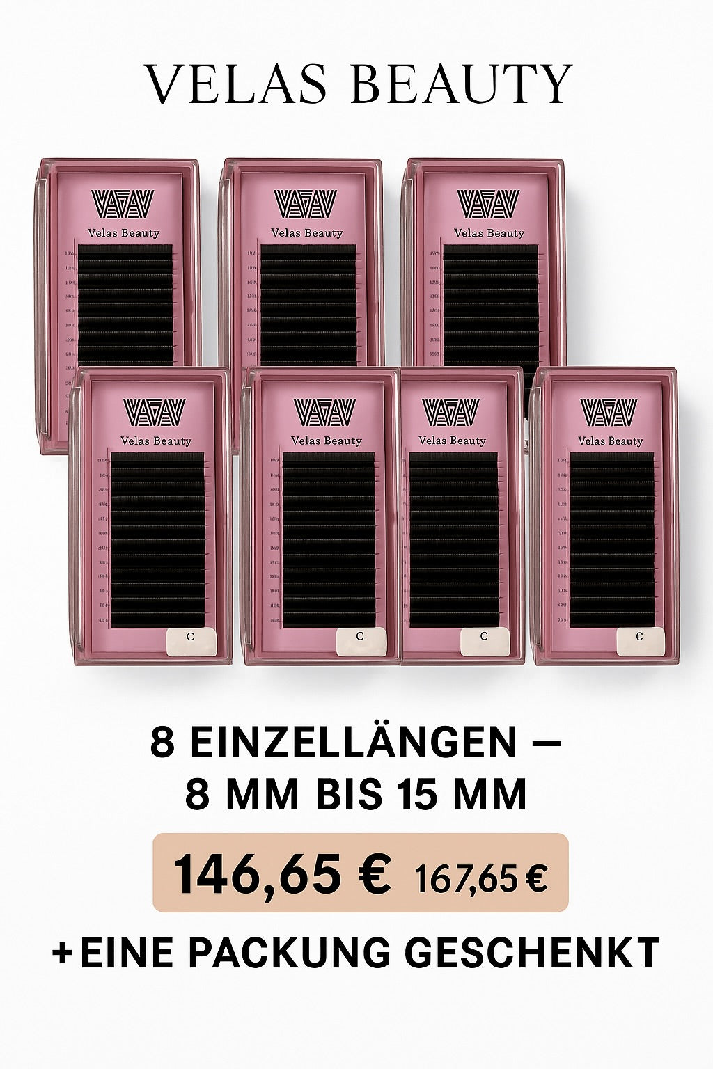 Wimpernpaket 0,03 c curl + 1 Gratis