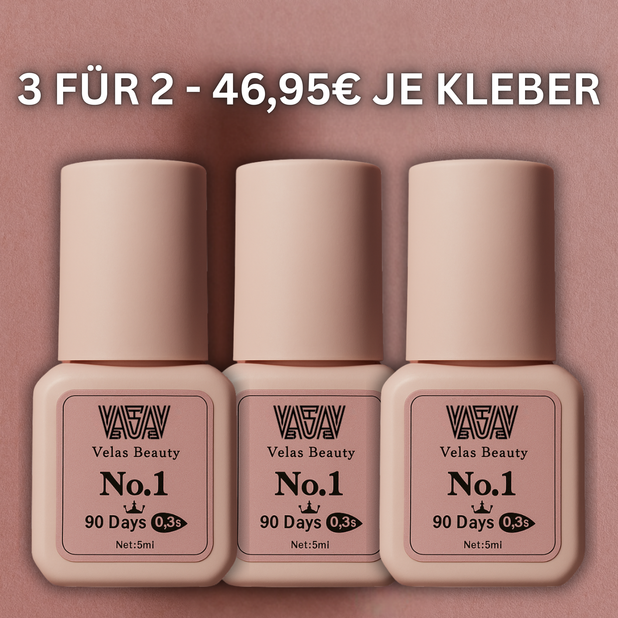 Wimpernpaket deluxe + 1 gratis Kleber