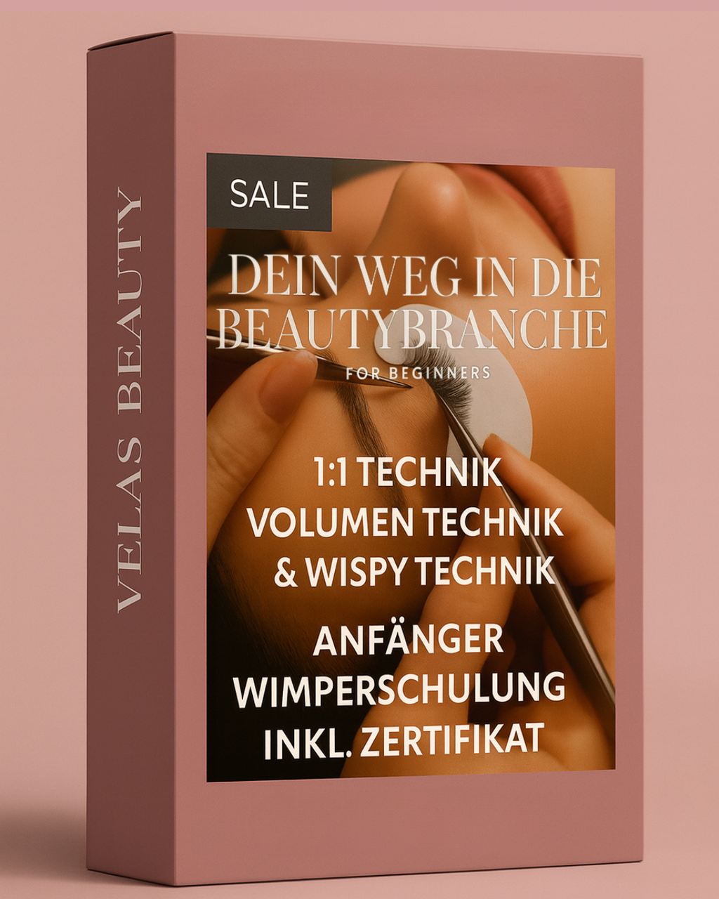 Online Wimpernschulung ( 1:1 , Volumen, Wispy ) inklusive Starterset